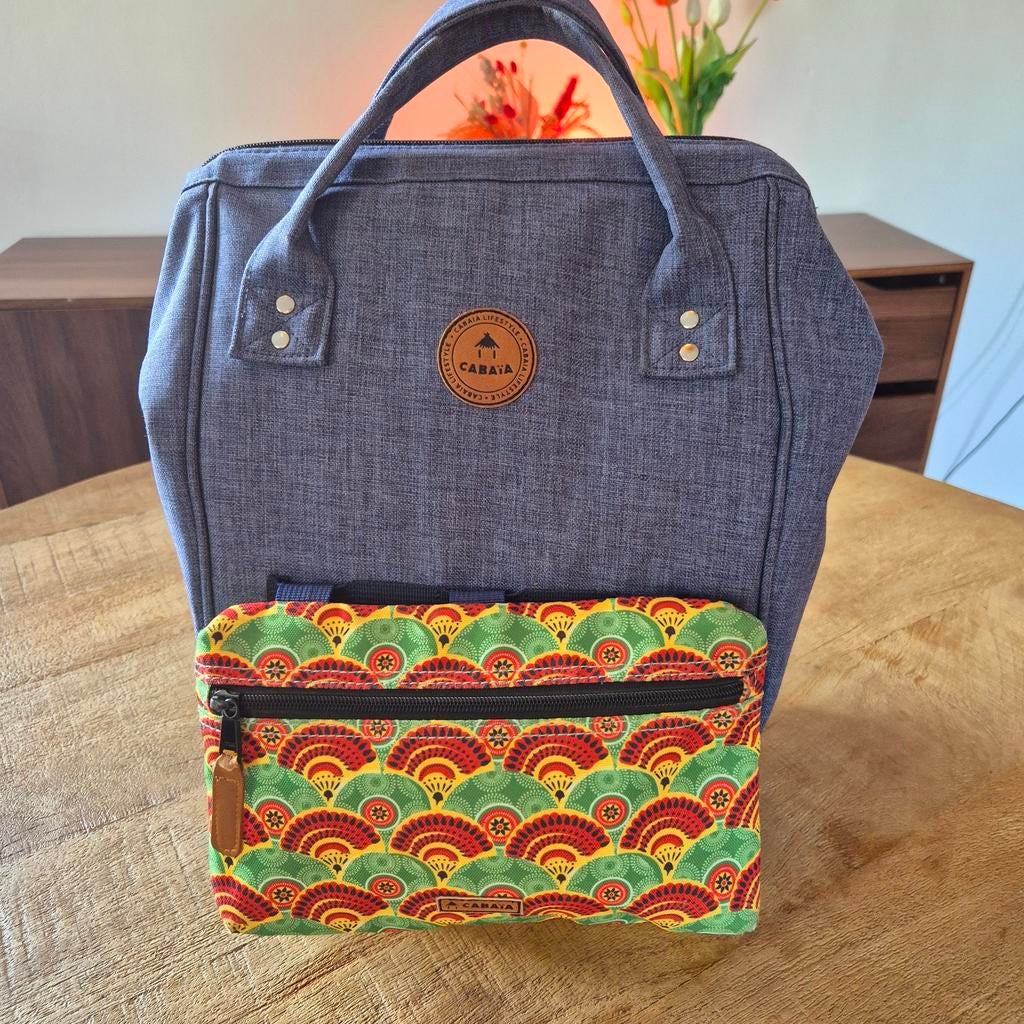 Cabaia Adventurer rugtas blauw, 18L met 13 inch laptopvak, 30 cm of meer, Blauw, Ophalen of Verzenden, Nieuw