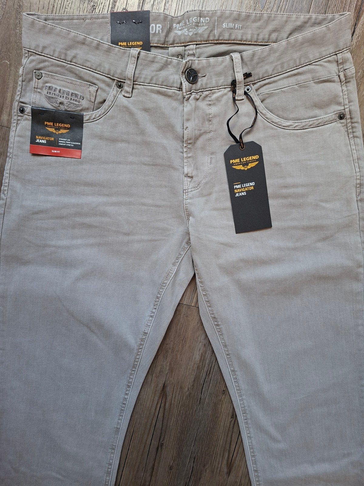 PME LEGEND Navigator slimfit jeans W35 L34, Kleding | Heren, Spijkerbroeken en Jeans, Nieuw, W33 - W34 (confectie 48/50), Grijs