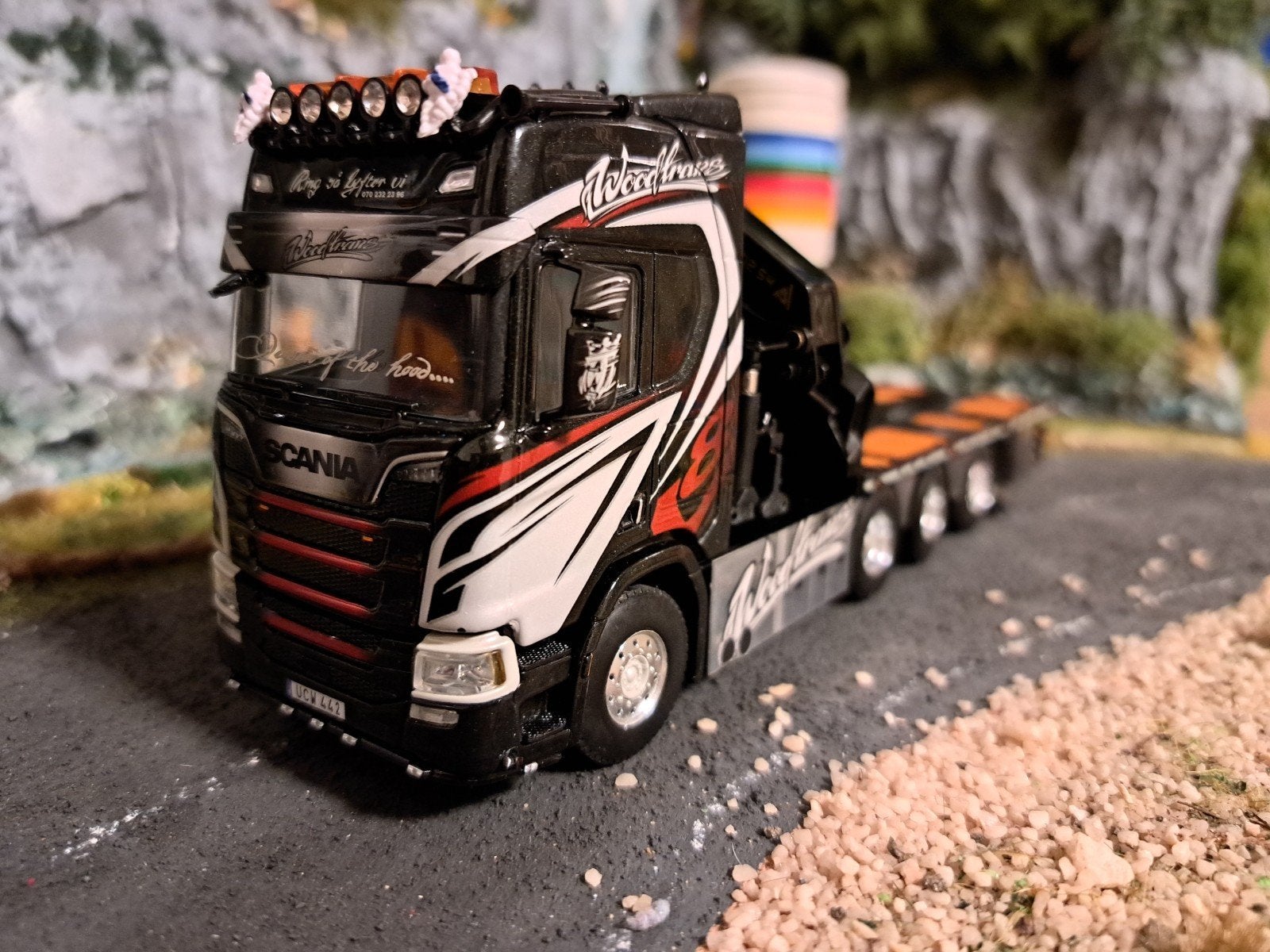 WSI Scania Wood Trans, Ophalen of Verzenden, Nieuw, Bus of Vrachtwagen, Wsi