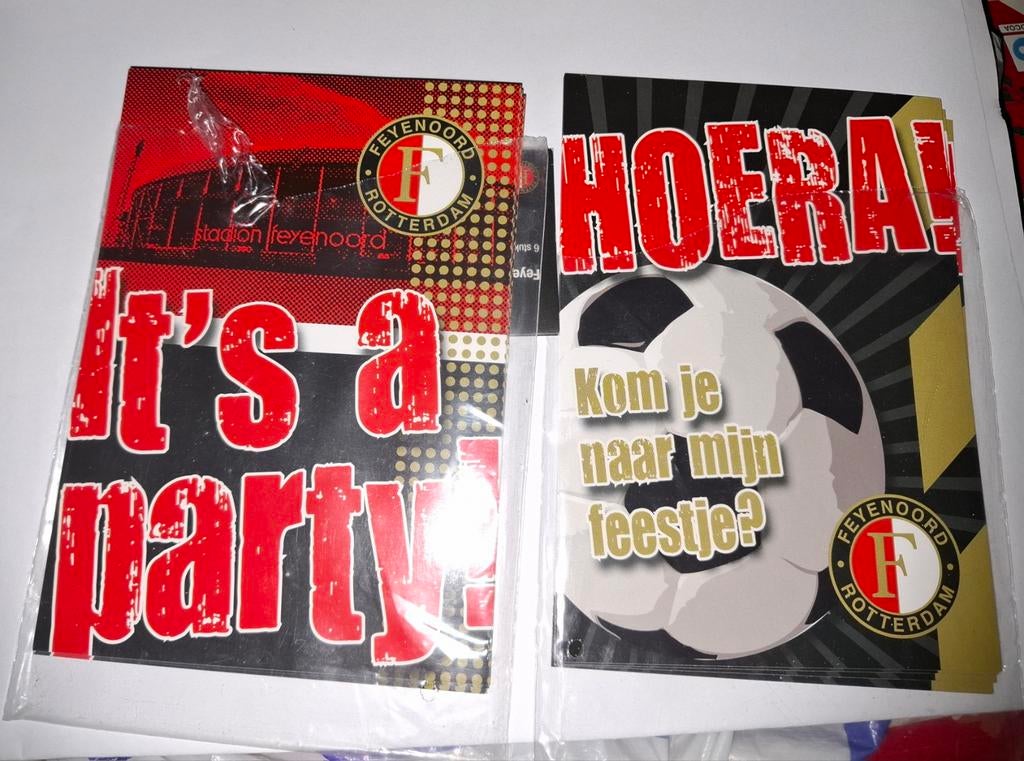 8 Uitnodiging kaarten Feyenoord, Ophalen of Verzenden, Nieuw, Feyenoord, Overige typen