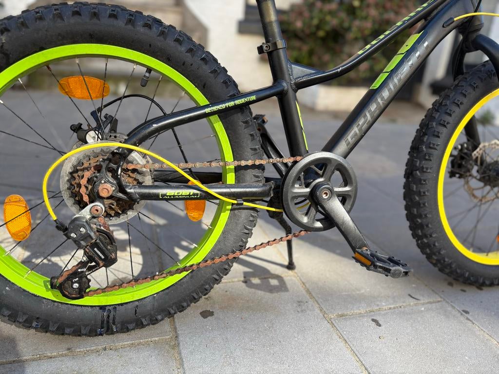 Volare kinderfiets 20 inch - Zwart/Groen, Fietsen en Brommers, Fietsen | Mountainbikes en ATB, Gebruikt, Heren, Ophalen of Verzenden