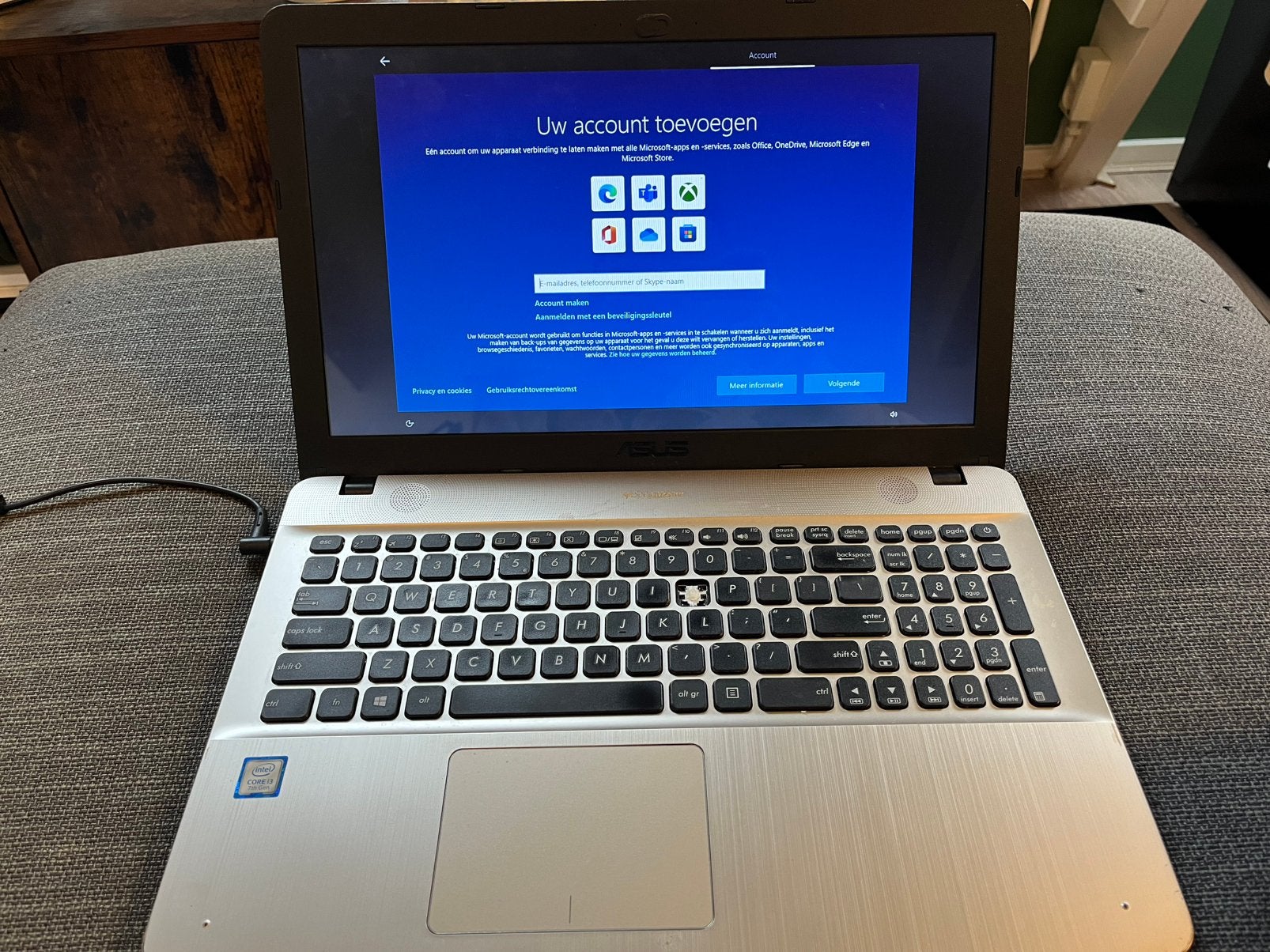 ASUS laptop, Ophalen, Gebruikt, 15 inch, 2 tot 3 Ghz