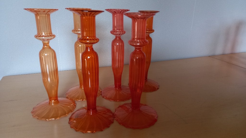 Glazen kaarsenstandaard, Huis en Inrichting, Nieuw, Ophalen of Verzenden, Glas, 20 cm