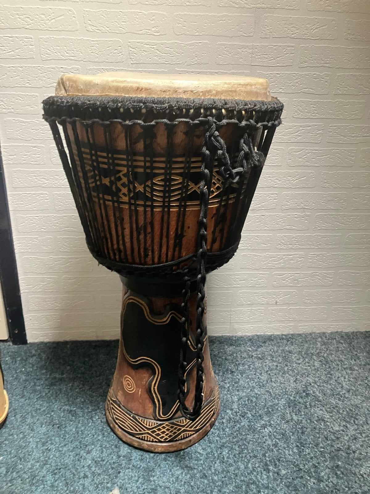 Authentieke Djembe uit Ghana - Handgemaakt, Ophalen, Gebruikt, Overige merken