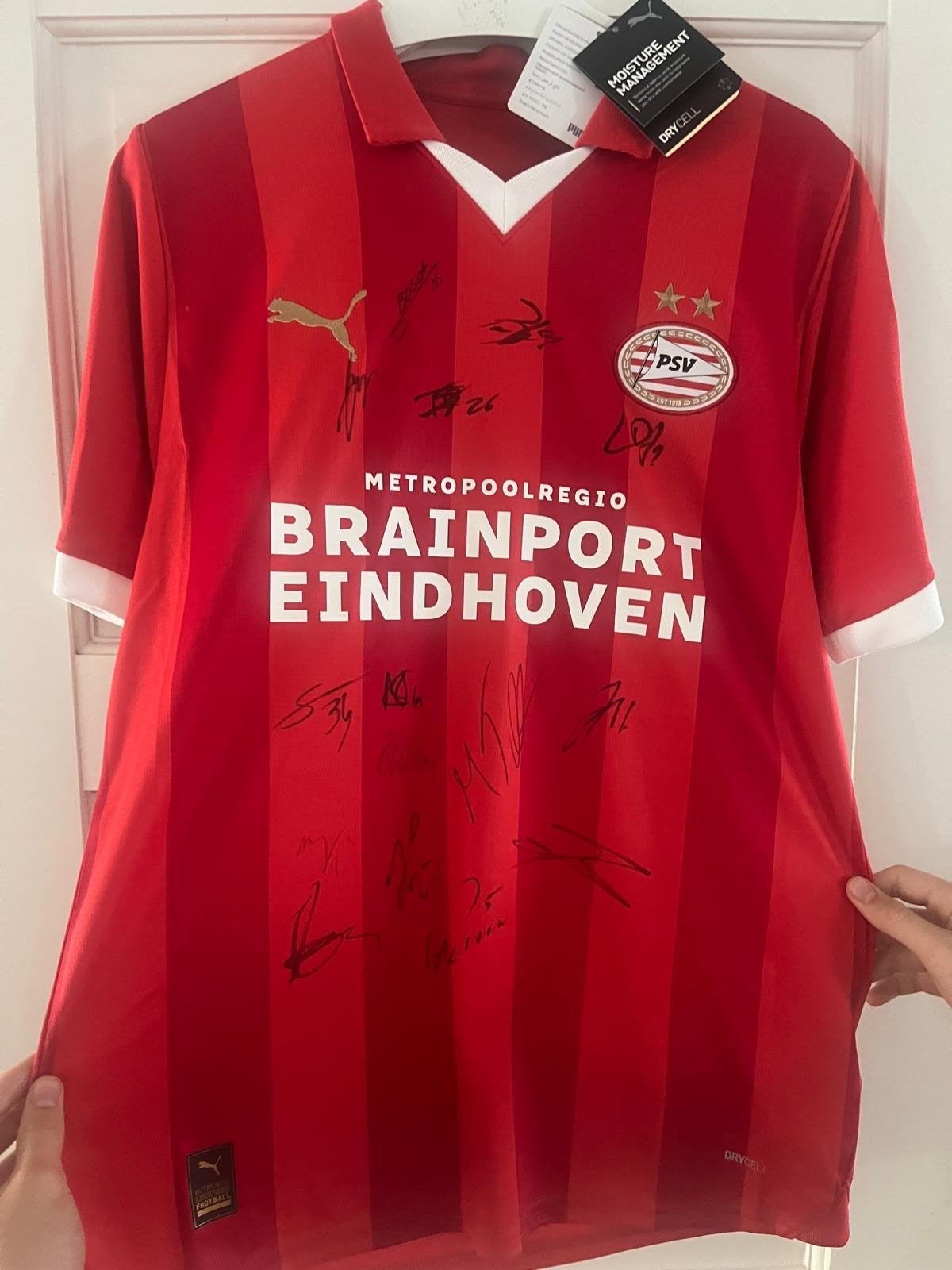 Gesigneerd PSV Kampioensshirt 23/24 - 25ste Titel, Maat M, Ophalen, Nieuw, Shirt