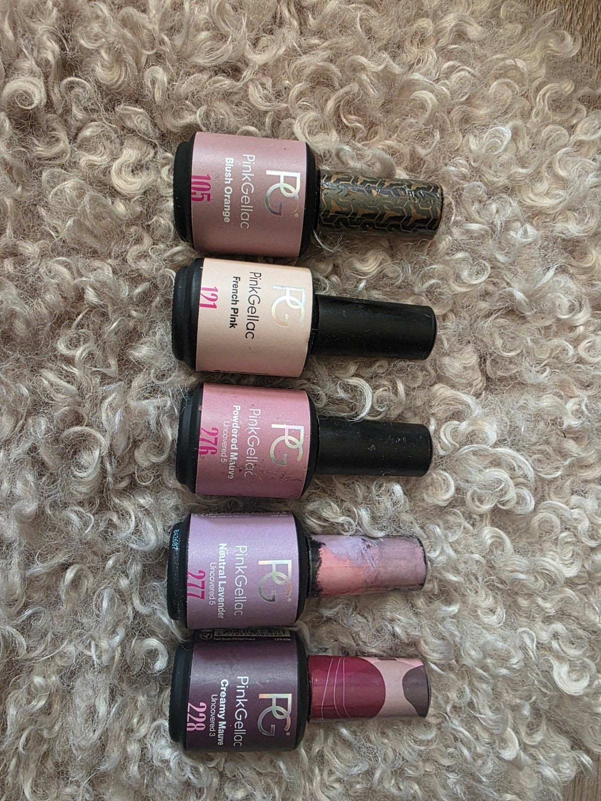 Pink Gellac gellak nagellak set - 5 kleuren, Ophalen of Verzenden, Zo goed als nieuw