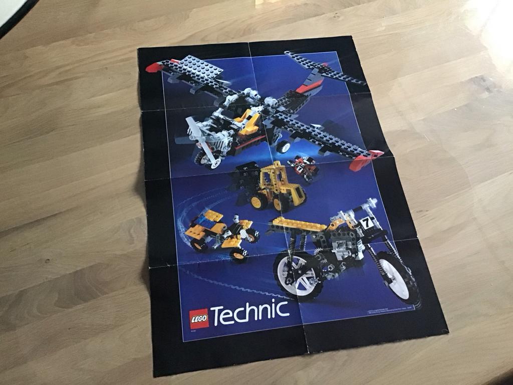 Originele LEGO Technic Poster 1992 - Vintage Collectible, Ophalen of Verzenden, Gebruikt