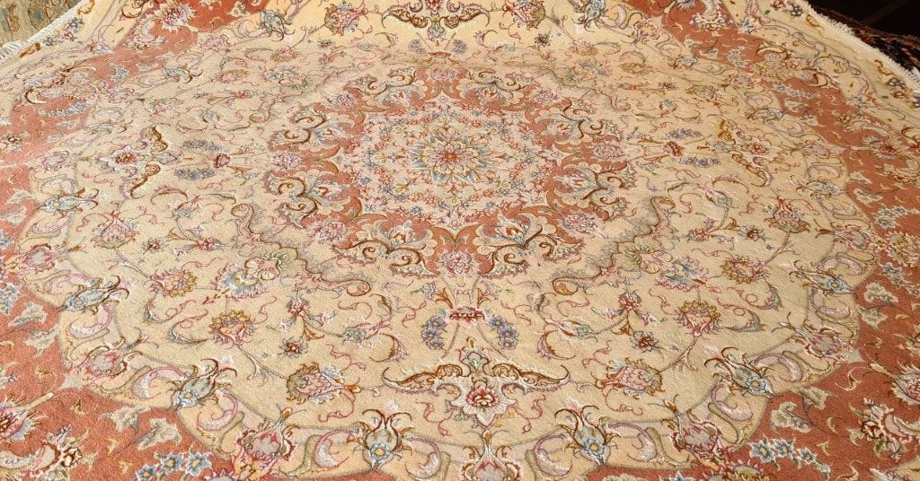 Rond TABRIZ Perzisch tapijt 200cm/kleed/Kelim/20% korting, Www.simatapijten.nl, Rond, Ophalen of Verzenden, 200 cm of meer
