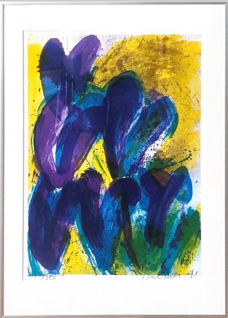 Jan Cremer Blauwe tulpen, Ophalen