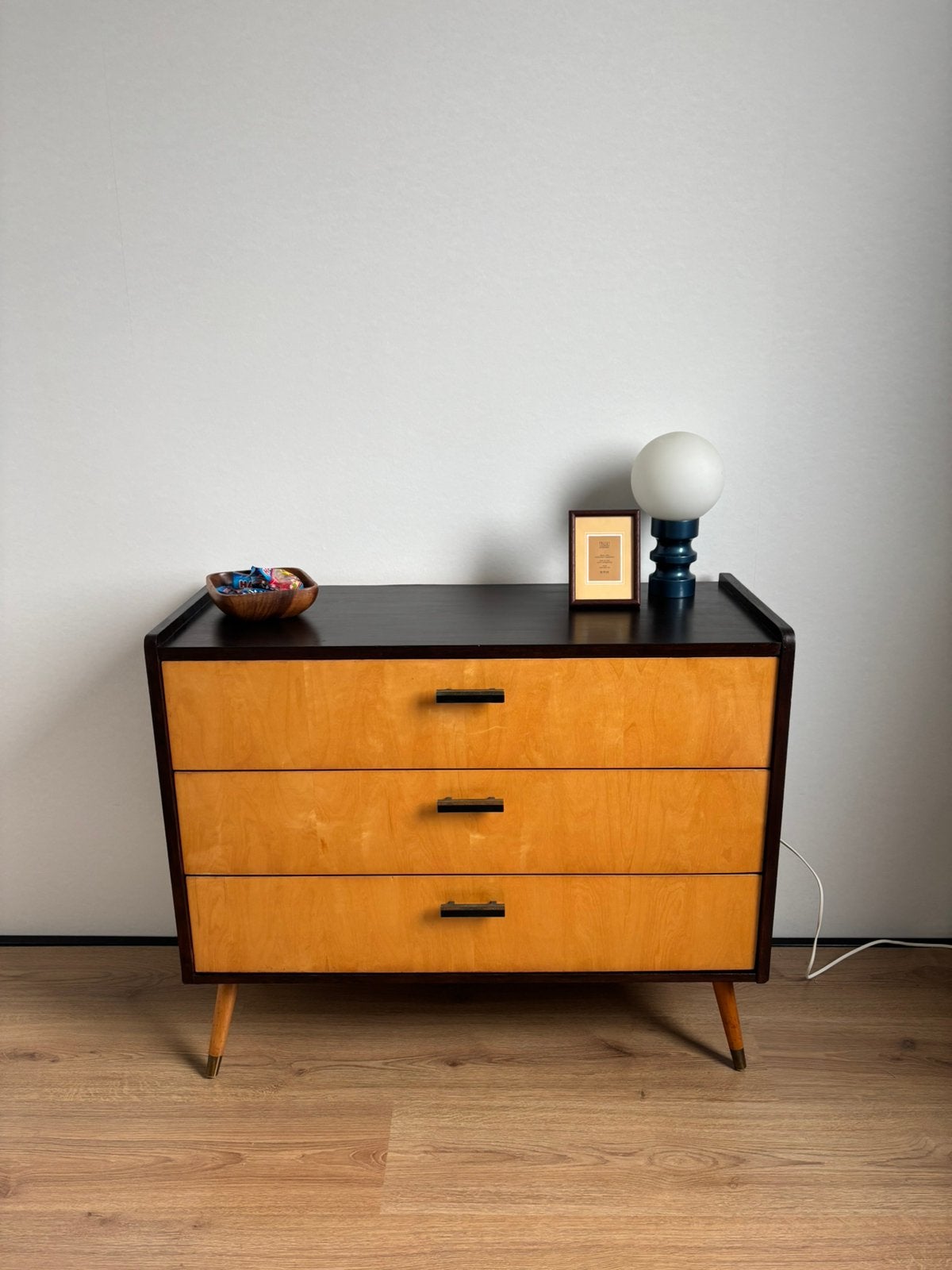 Vintage Mid Century Modern Ladekast / Commode, Huis en Inrichting, Ophalen, Gebruikt, Vintage