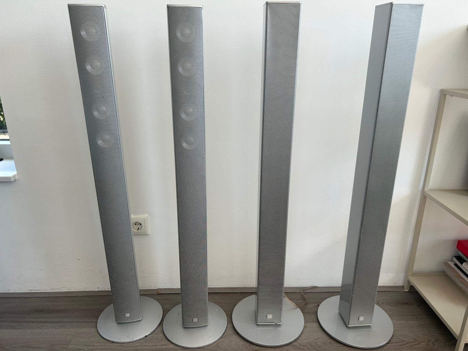 Alu Canton speakers (4 stuks) - 2x CD 100 & 2x CD 1090, Ophalen, Zo goed als nieuw, 60 tot 120 watt, Overige merken