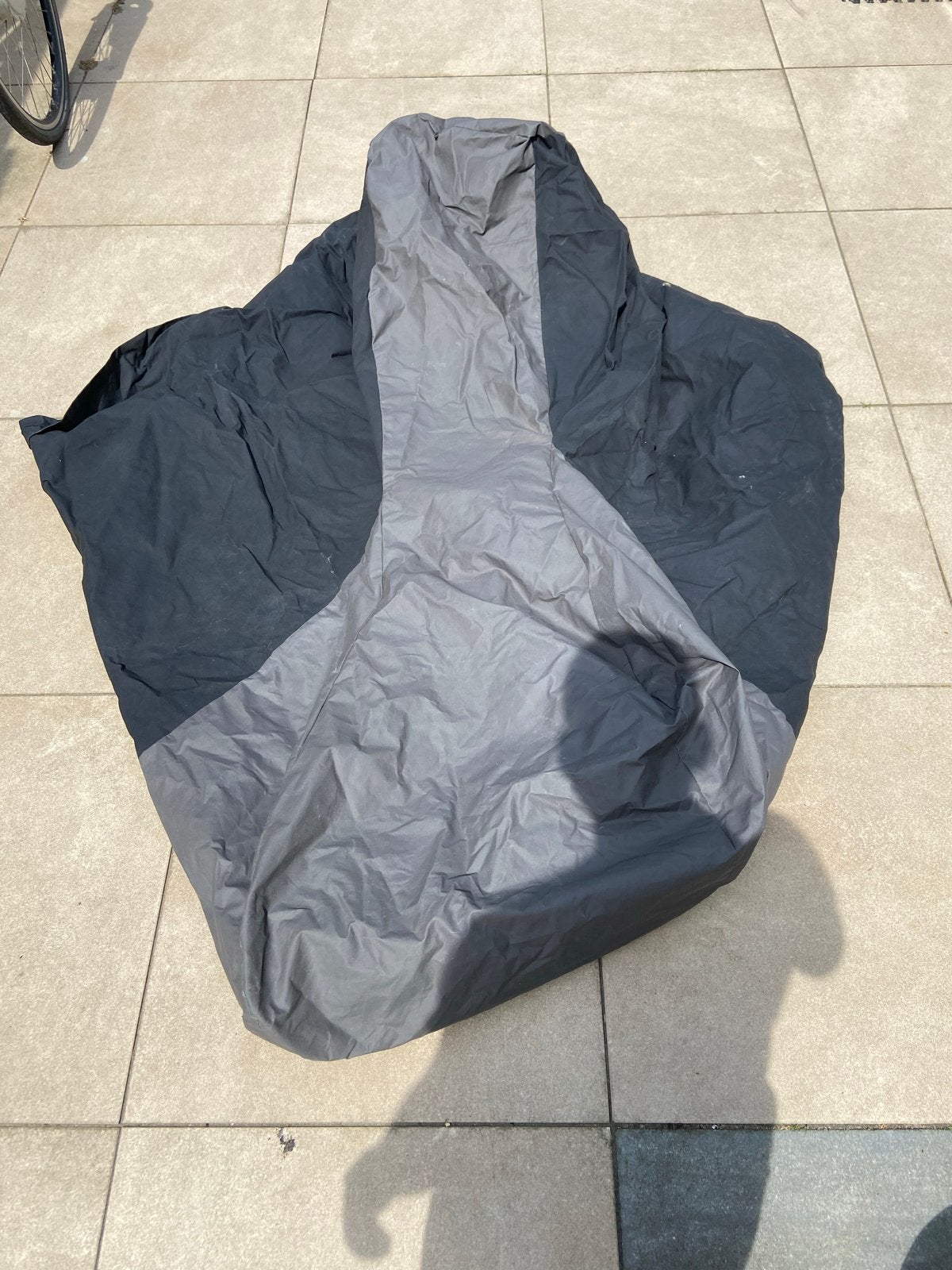 Zwarte/grijze afdekhoes voor fiets/scooter, Ophalen, Gebruikt