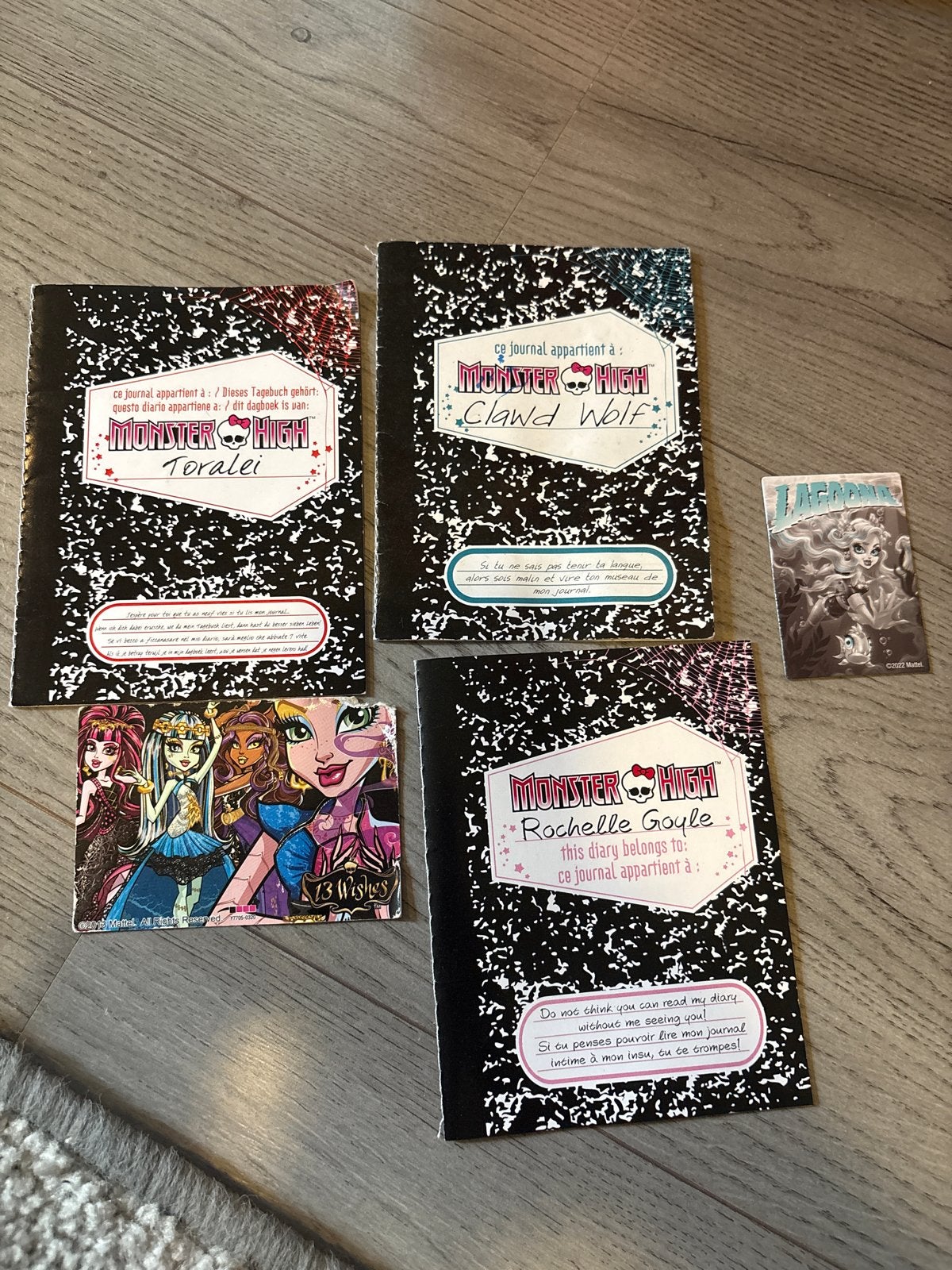 Monster High Dagboeken - Toralei, Clawd Wolf, Rochelle Goyle, Ophalen of Verzenden, Gebruikt, Meisje