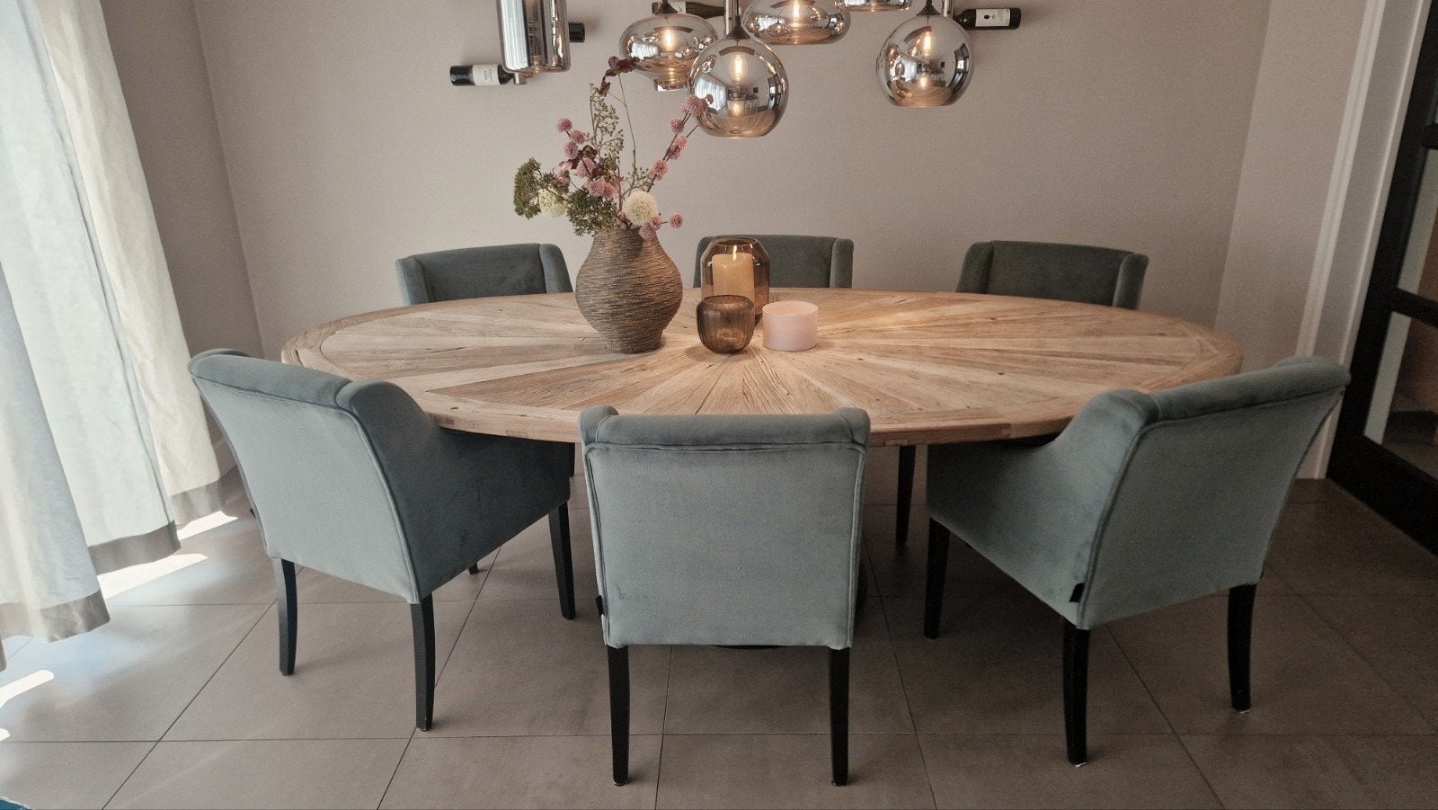 8x UrbanSofa eetkamerstoelen, Huis en Inrichting, Stoelen, Ophalen, Gebruikt, Overige kleuren, Stof