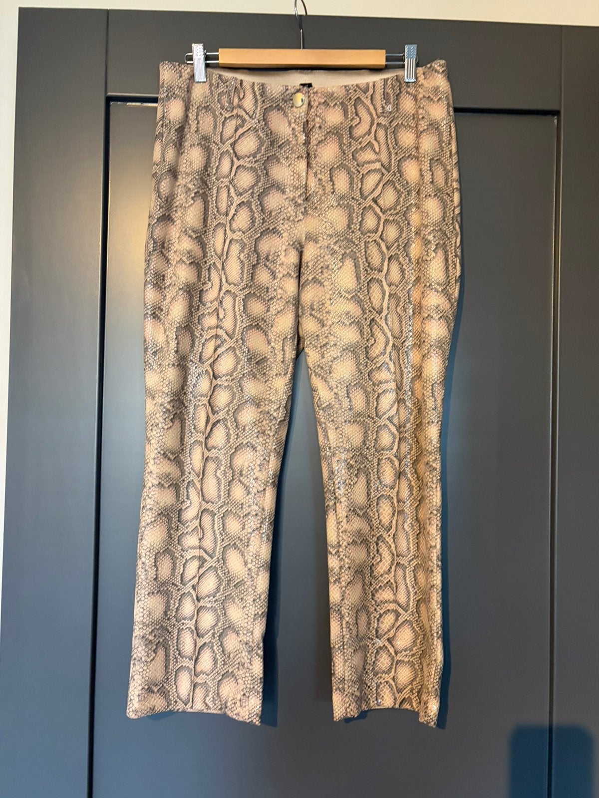 Stretch broek MarcCain met leuke print maat 5, Maat 42/44 (L), Zo goed als nieuw, Lang, Meerkleurig