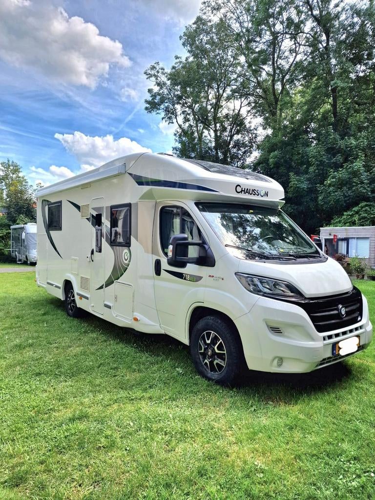 Fiat Ducato Chausson 718 XLB  Queensbed,hefbed,truma dakairc, Caravans en Kamperen, Campers, Particulier