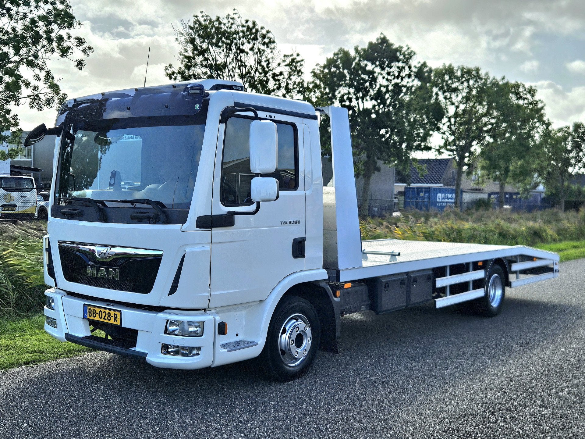 MAN TGL 8.190 Autotransporter / Oprijwagen Rijklaar inclusie, Auto's, Automaat, MAN, Wit, 14 km/l