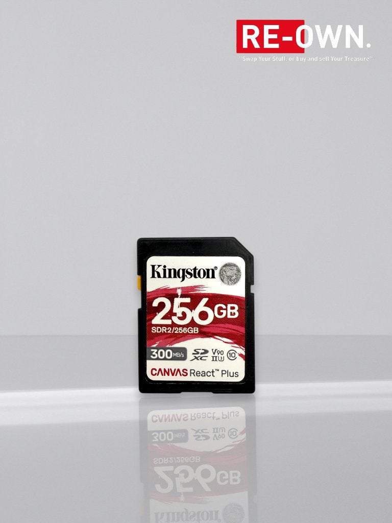 KINGSTON CANVAS REACT PLUS 256GB SDXC | UHS-II | TOPSTAAT |, Audio, Tv en Foto, Ophalen of Verzenden, Zo goed als nieuw, Fotocamera