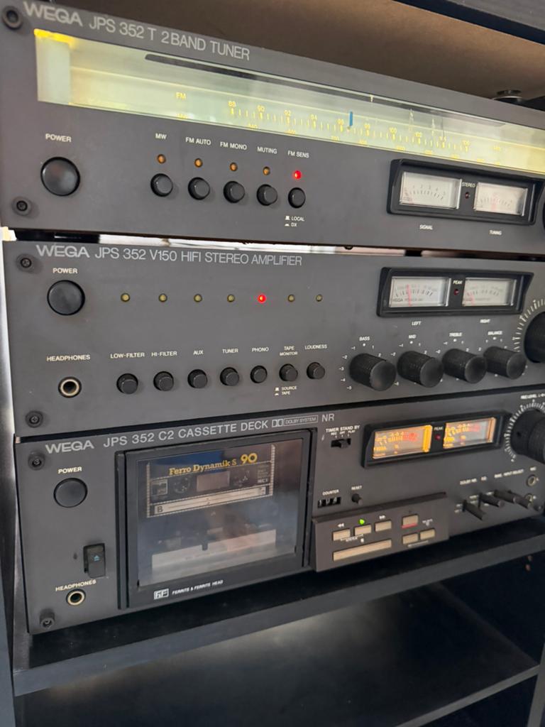 Wega vintage JPS 352 stereo installatie losse componenten, Audio, Tv en Foto, Stereo-sets, Cassettedeck, Losse componenten, Zo goed als nieuw