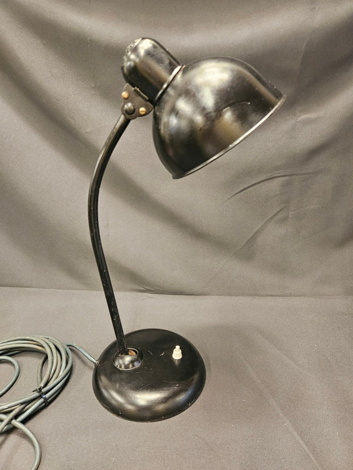 Vintage Original Kaiser Idell bureaulamp, zwart, Ophalen of Verzenden