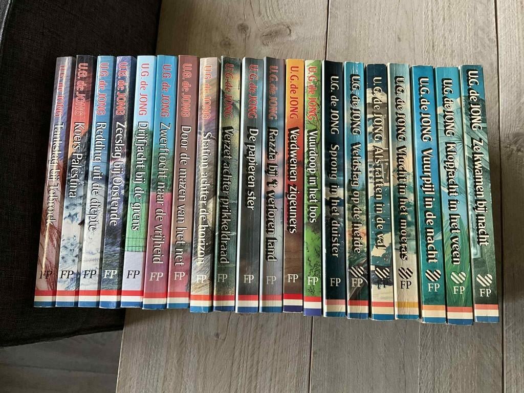 U.G de Jong: 20x De jonge geuzen, complete serie. goede st., Boeken, U.G de Jong, Ophalen of Verzenden, Algemeen, Tweede Wereldoorlog
