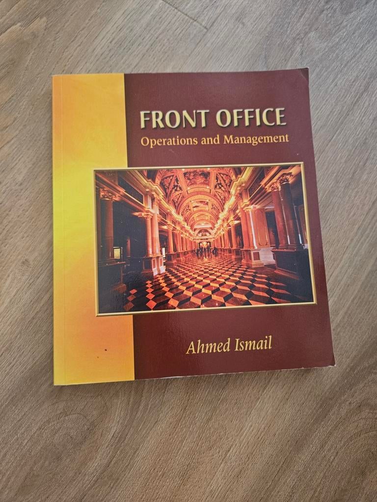 Front Office Operations and Management - Ahmed Ismail, Gelezen, Ahmed Ismail, Gamma, HBO