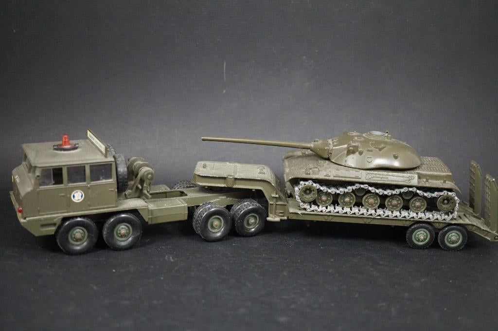 Solido Berliet T12 tank transporter - 1/50 - TOP, Ophalen of Verzenden, Gebruikt, Bus of Vrachtwagen, Overige merken