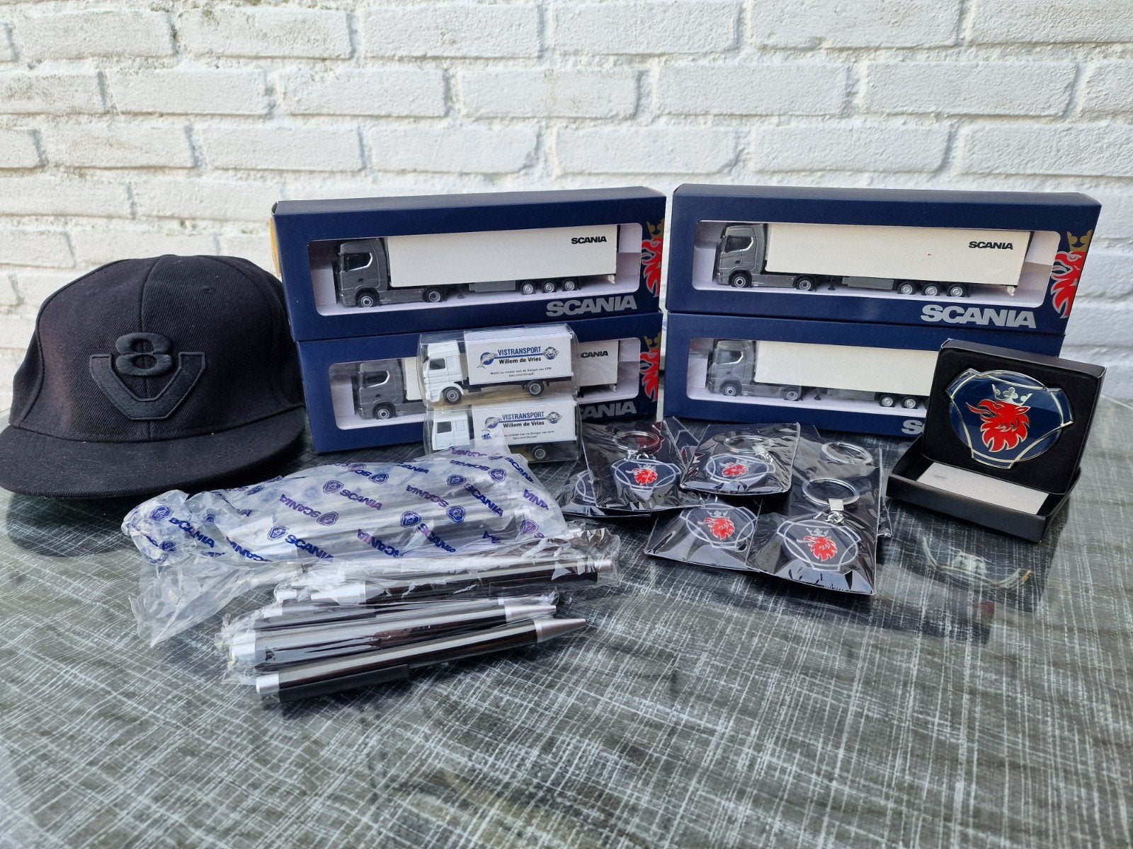 Scania Collectie: Vrachtwagens, Pet, Pennen & Sleutelhangers, Verzamelen, Ophalen, Nieuw, Auto's