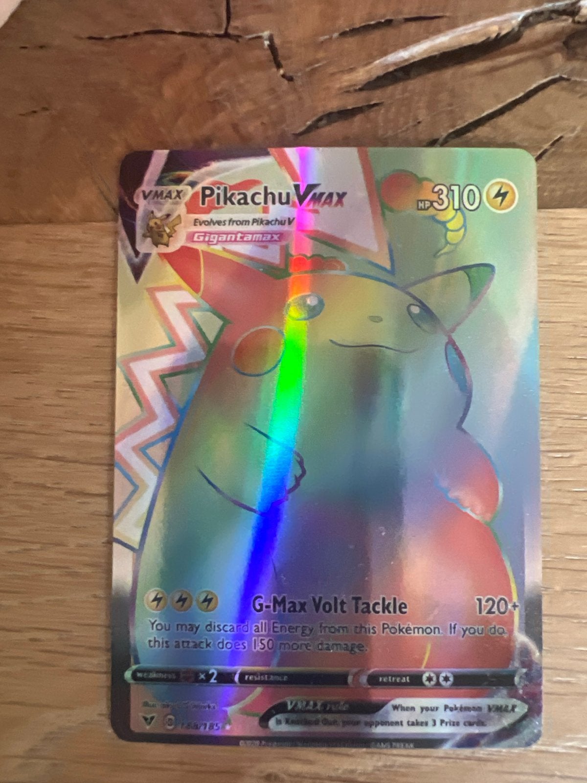 Pikachu VMAX Rainbow ((188/185) Pokémon Kaart (Gigantamax), Hobby en Vrije tijd, Verzamelkaartspellen | Pokémon, Ophalen of Verzenden