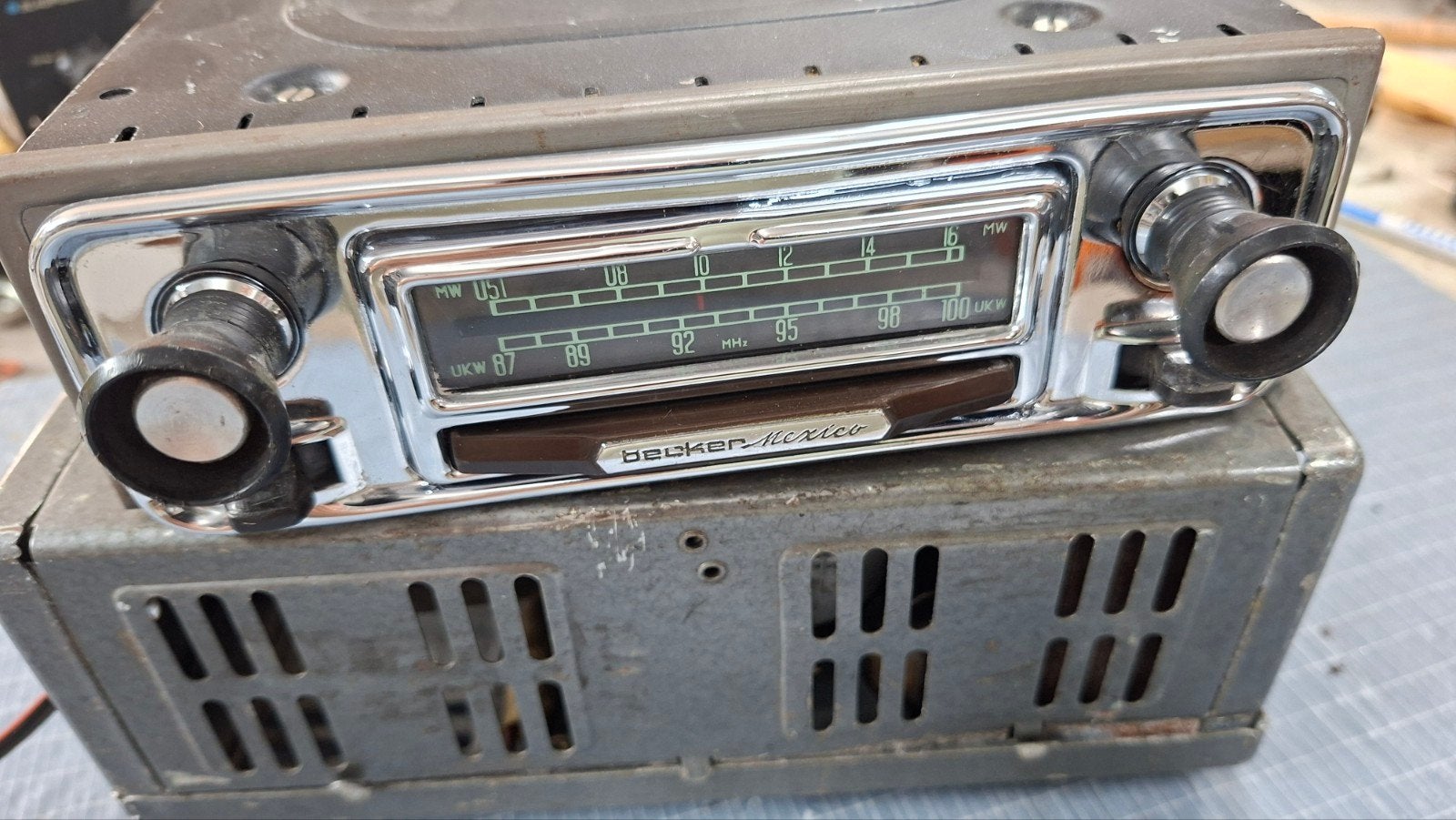 Becker Mexico oldtimer autoradio FM. Mercedes Porsche, Auto diversen, Ophalen of Verzenden, Gebruikt