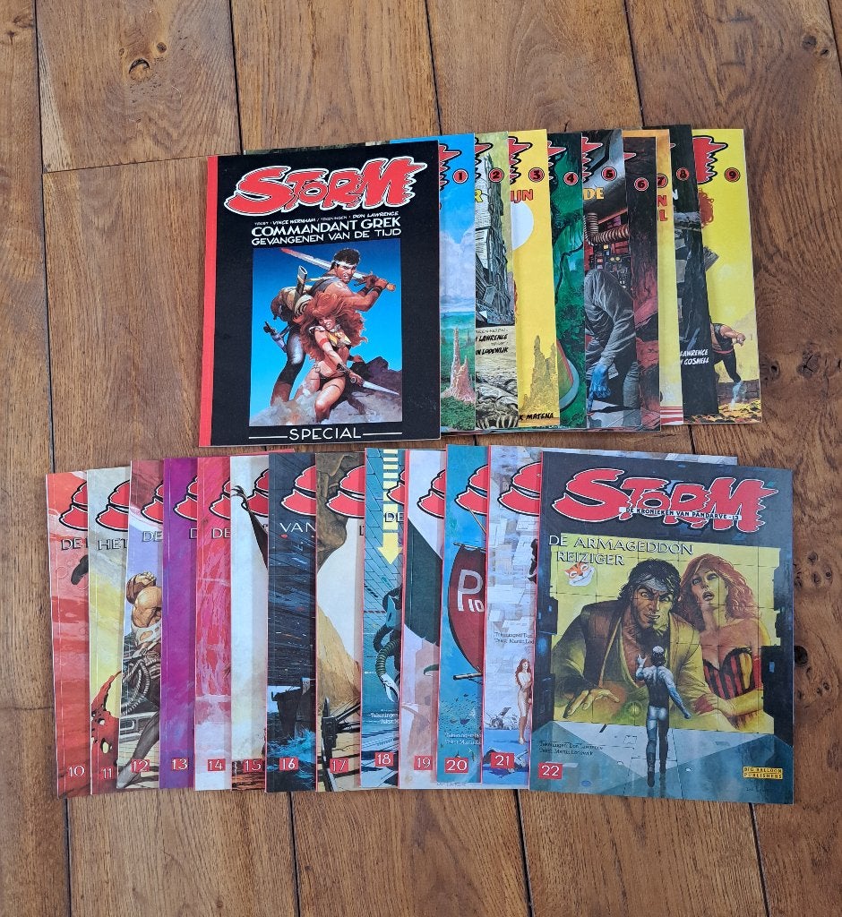 Storm deel 0 tm 22 complete, Boeken, Ophalen, Zo goed als nieuw, Don Lawrence, Meerdere stripboeken