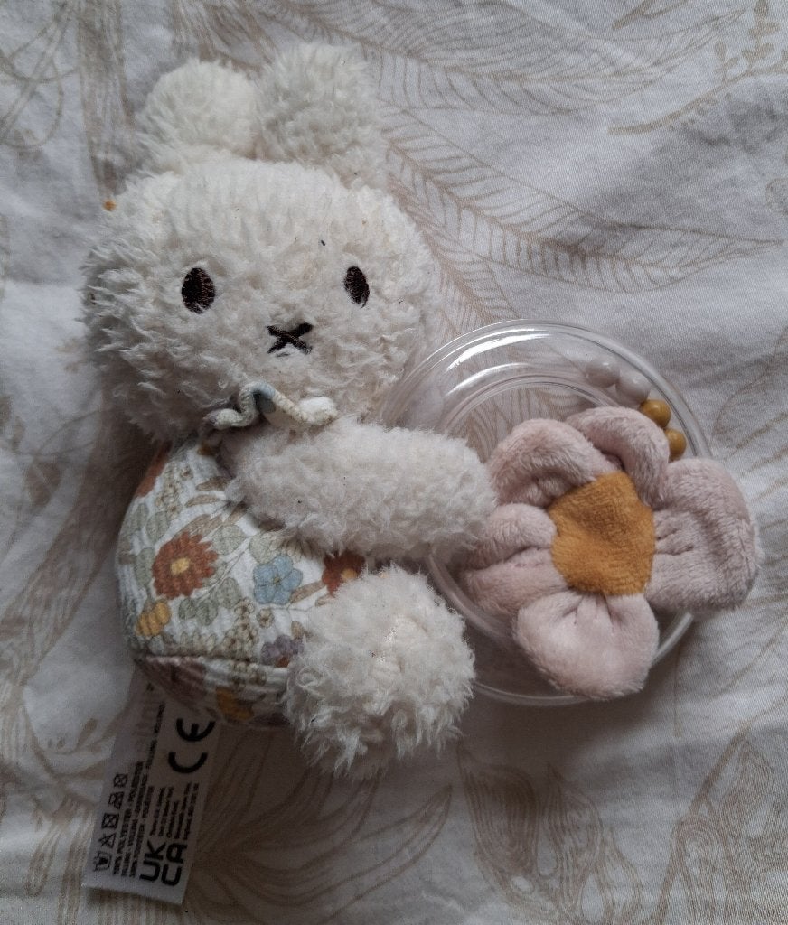 Nijntje Miffy x Little Dutch rammelaar, Verzenden, Zo goed als nieuw, Rammelaar, Met geluid