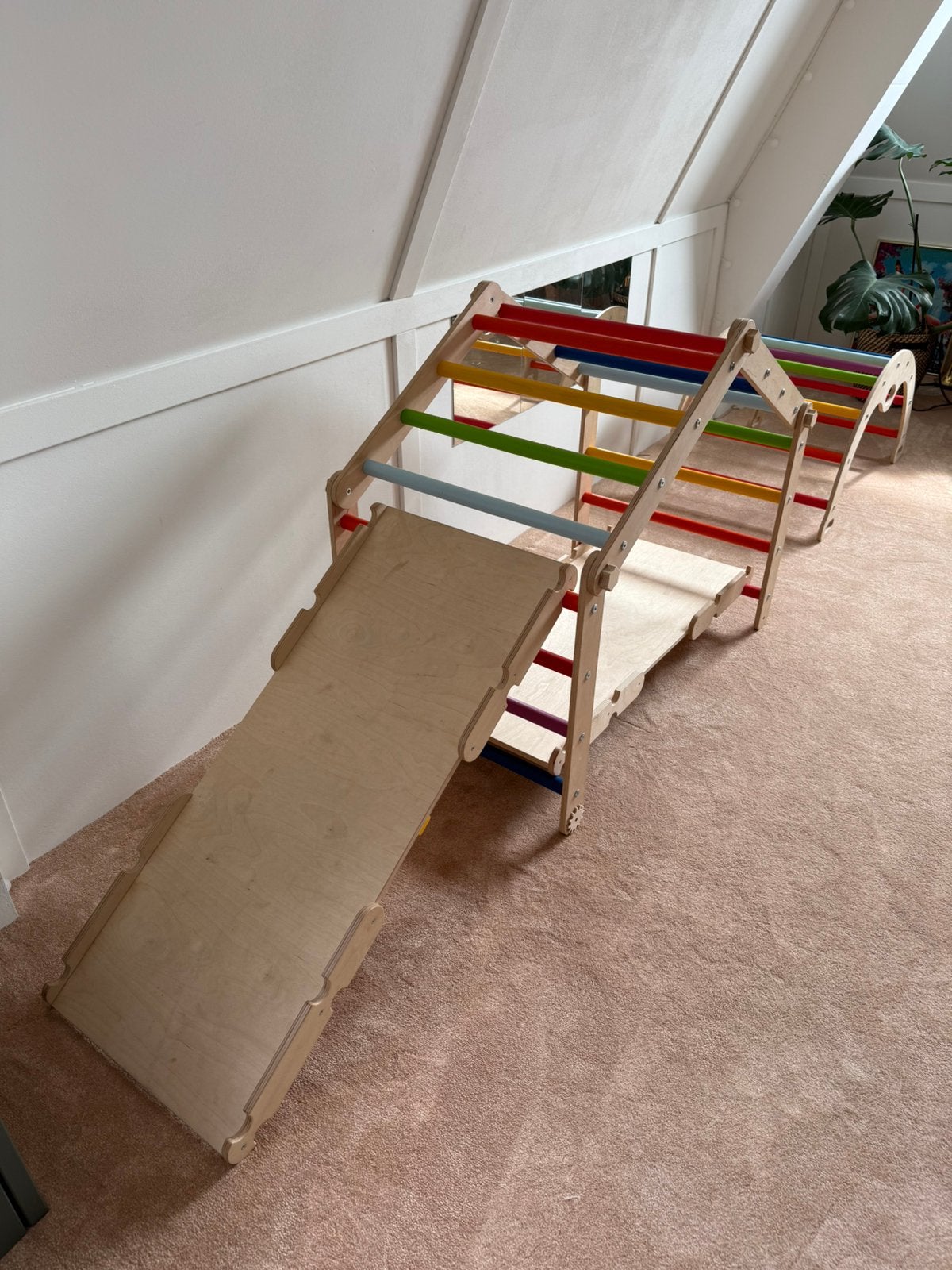 Montessori klimtoestel 4-delig, Kinderen en Baby's, Speelgoed | Houten speelgoed, Ophalen, Zo goed als nieuw