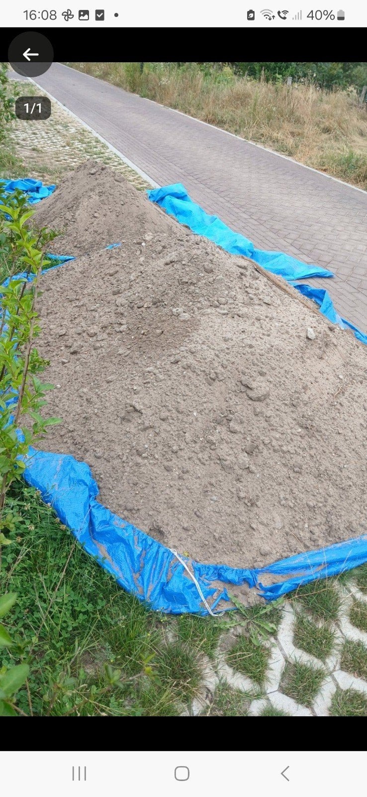 zwart zand/ tuinaarde gratis afhalen, Ophalen, Gebruikt, Overige typen