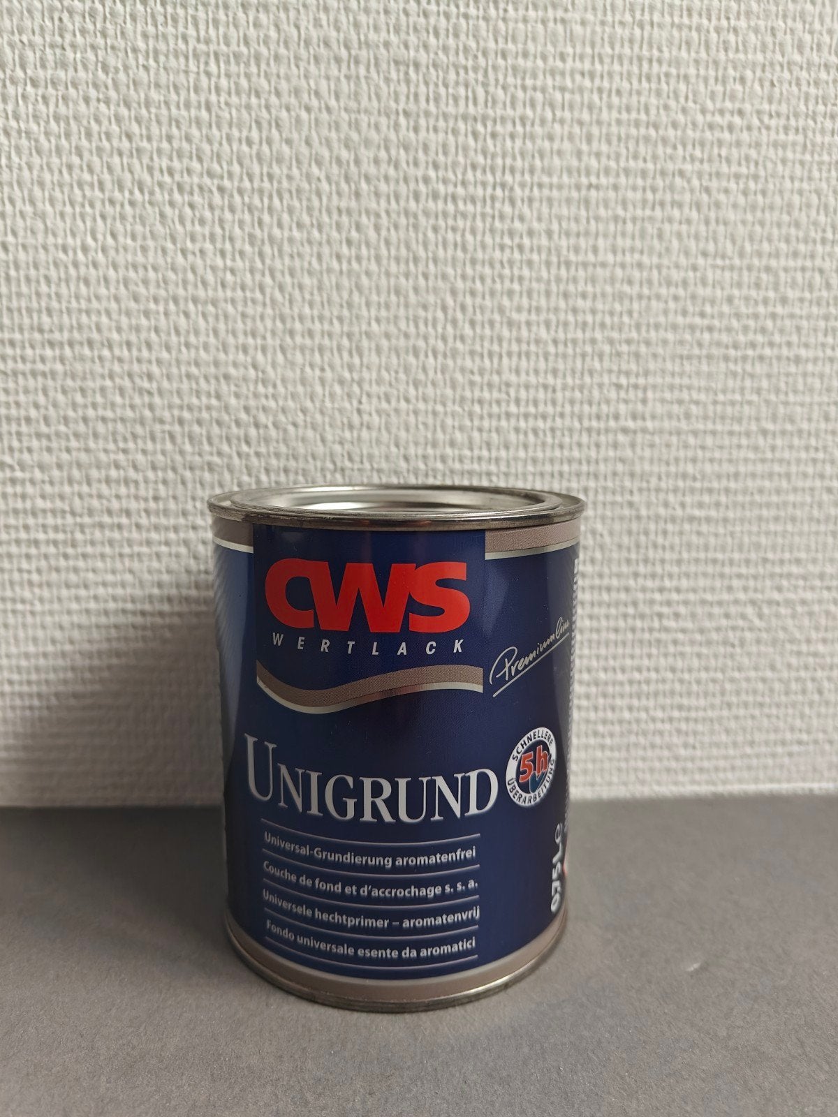 Nieuwe pot CWS Wertlack Unigrund 750 ml - Grijs, Nieuw, Ophalen of Verzenden, Lak, Grijs