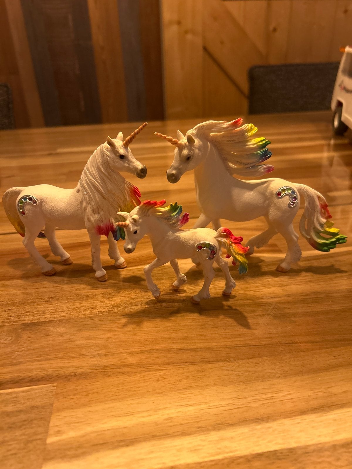 Eenhoorn familie figuren - Schleich, Ophalen of Verzenden, Zo goed als nieuw, Jongen of Meisje