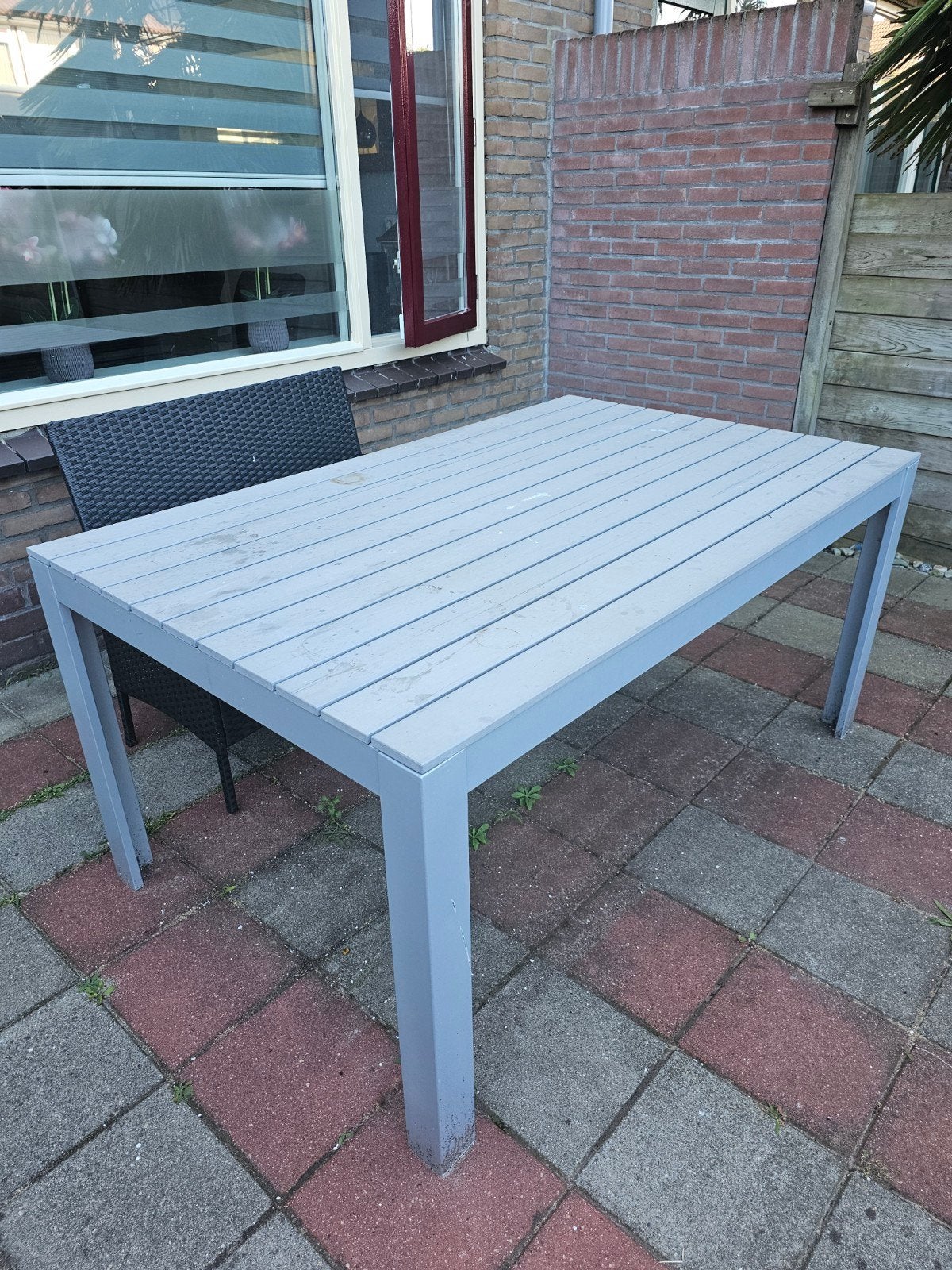 gratis, Tuin en Terras, Tuintafels, Ophalen, Gebruikt, Rechthoekig, Kunststof