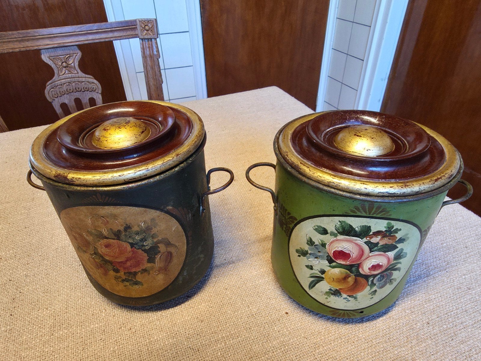 Vintage/ brocante voorraad blik, Ophalen of Verzenden