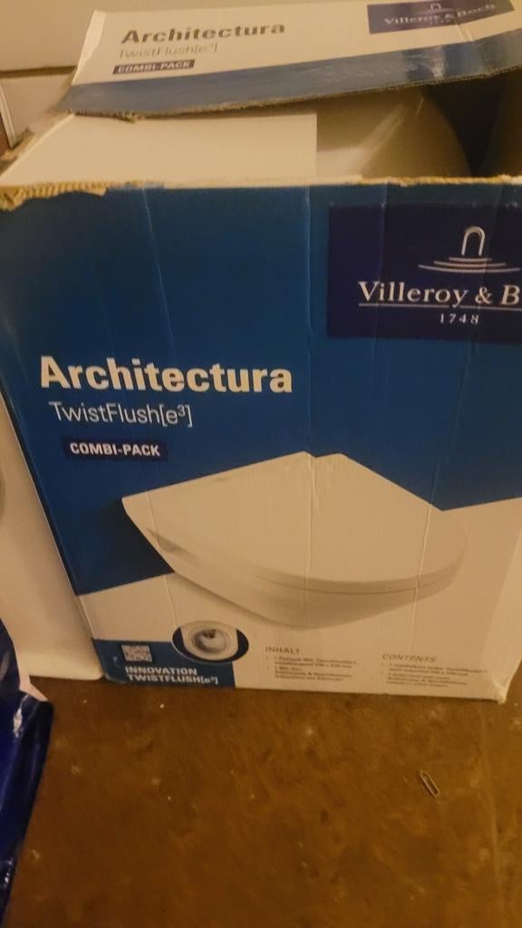 Villeroy & Boch Architectura TwistFlush Toilet Combi-Pack, Ophalen, Nieuw, Toilet