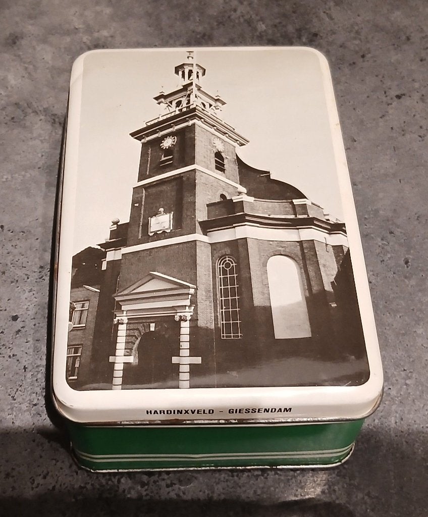 koekblik Hardinxveld - Giessendam, Ophalen of Verzenden, Gebruikt, Koek(jes), Overige merken