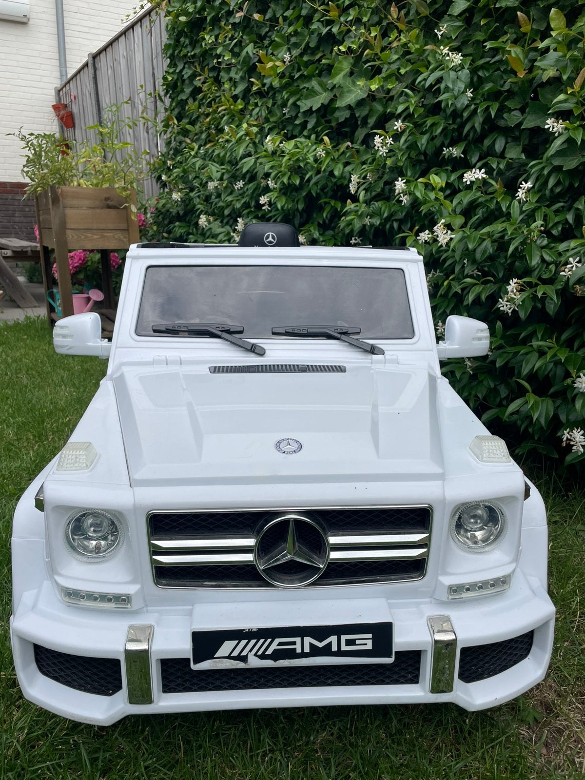 Mercedes G63 AMG 12V Elektrische Kinderauto + Afstandsbedien, Ophalen, Zo goed als nieuw