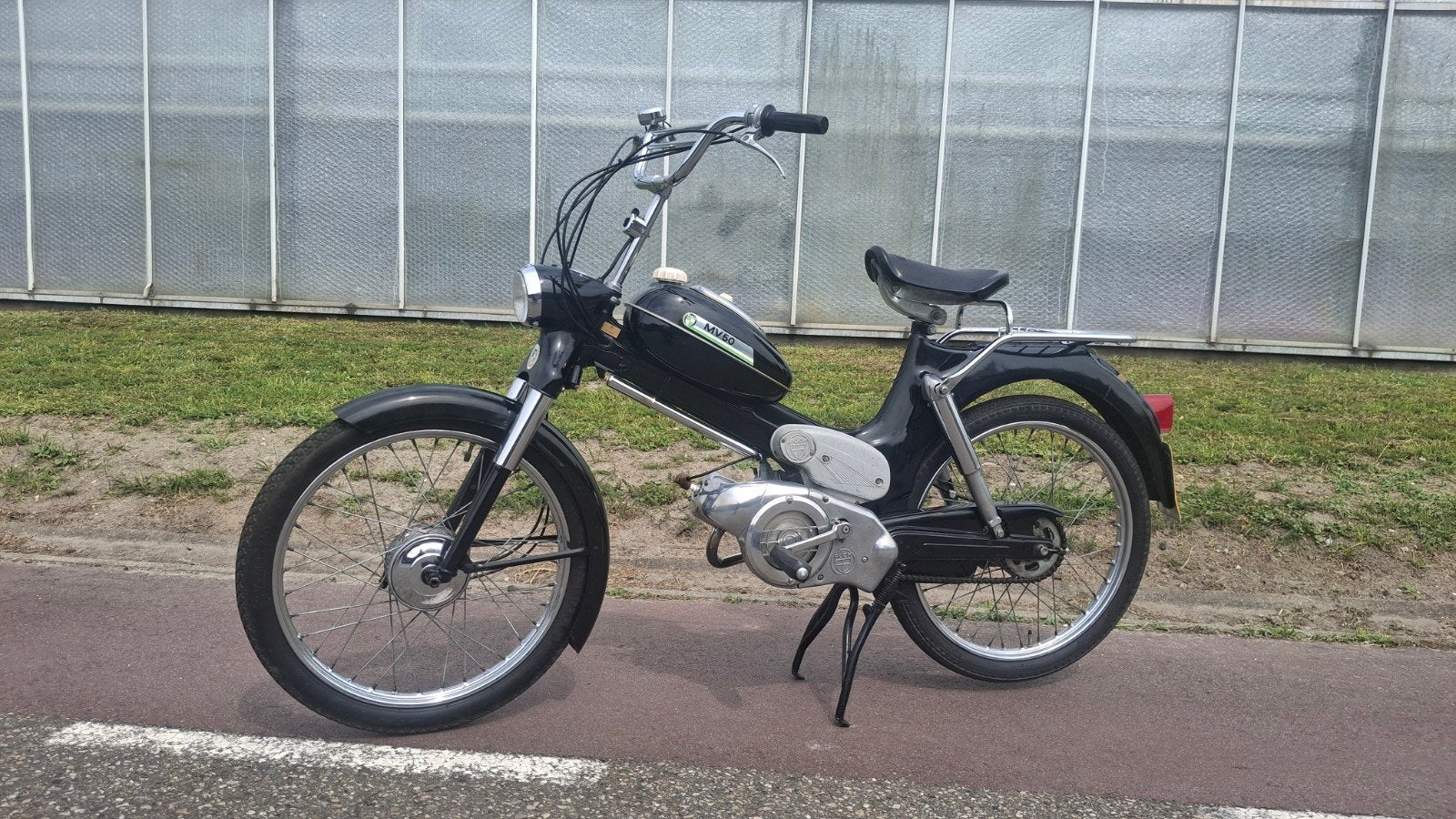 Puch MV 50 2 bak handschakel met terugtraprem matching nrs., Ophalen, Overige modellen, Maximaal 45 km/u, Zo goed als nieuw