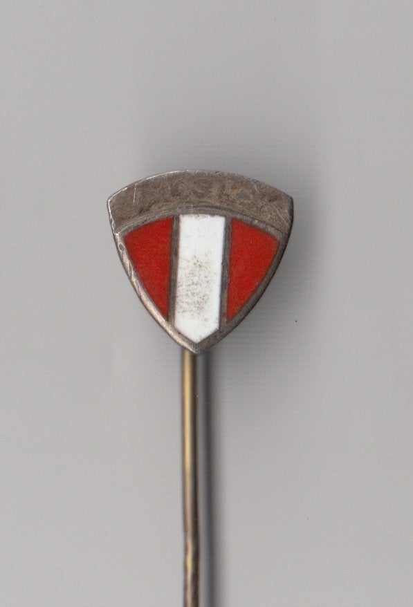 Dordrecht zilver merk emaille Stadswapen speldje, Verzamelen, Gebruikt, Niet vindbaar, Niet vindbaar, Speldje of Pin
