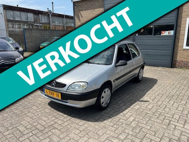 Citroen Saxo 1.1i Furio Mooie auto/Apk 5-2027, Auto's, Citroën, Stof, Zwart, 4 cilinders, 60 pk