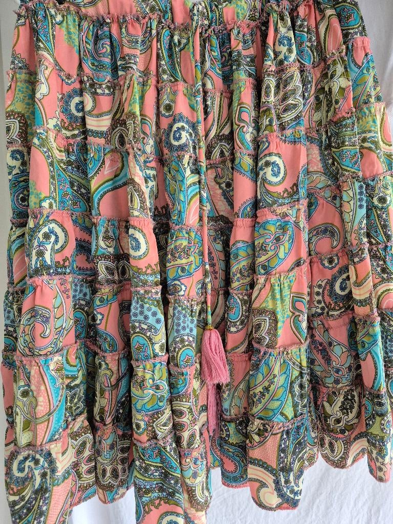Rok, zgan, Ophalen, Overige kleuren, Knielengte, Maat 36 (S)