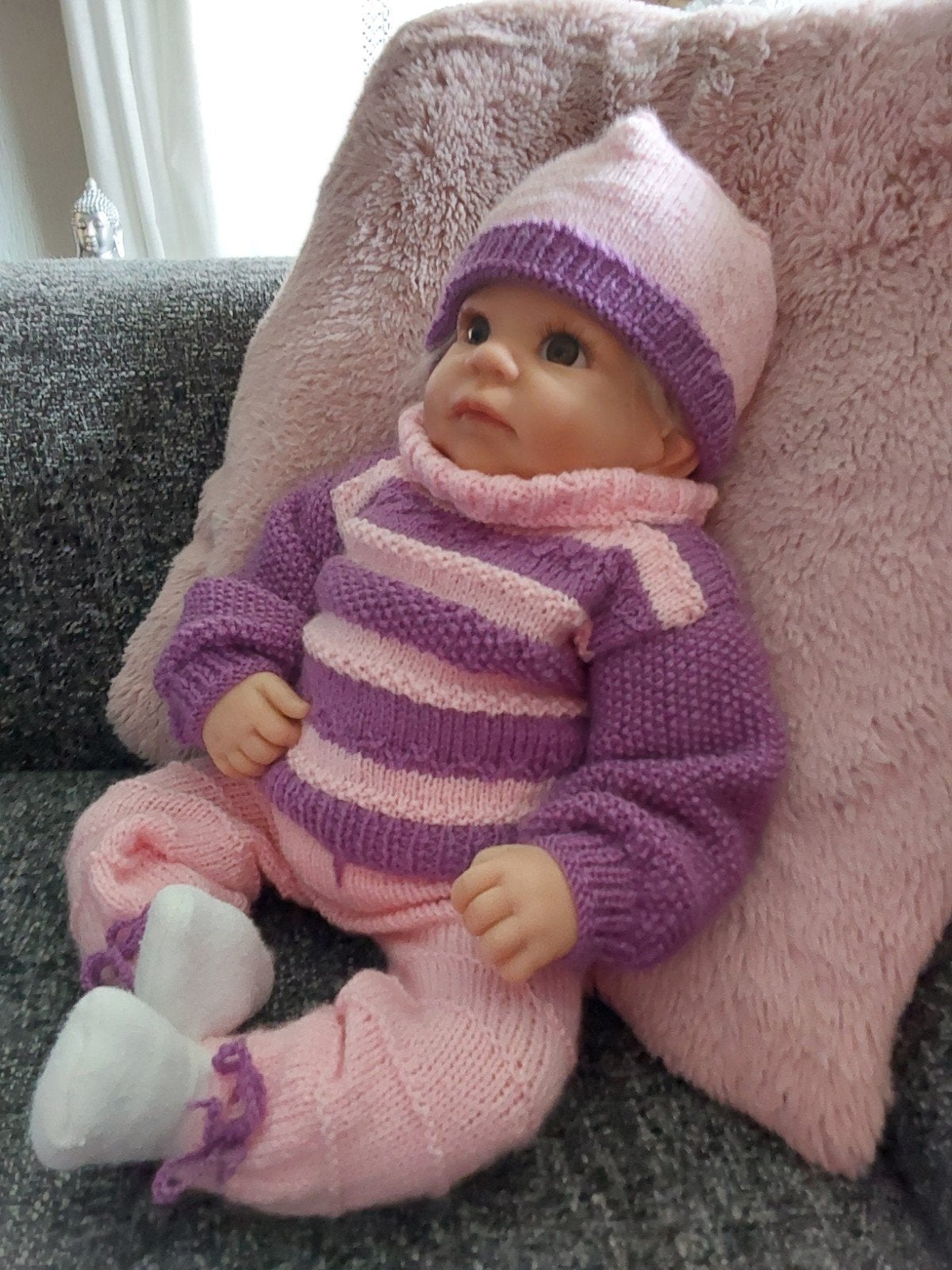 Schattige Reborn Babypop met Kleding, Ophalen, Zo goed als nieuw, Babypop