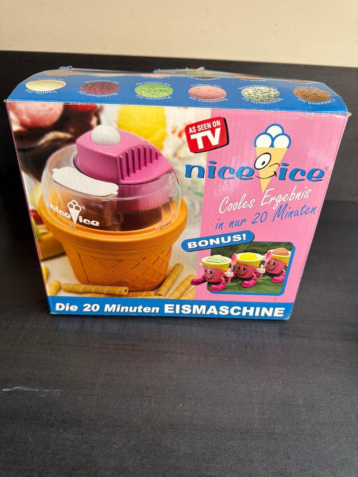 Nice Ice IJsmachine - Maak zelf ijs in 20 minuten!, Ophalen, Nieuw