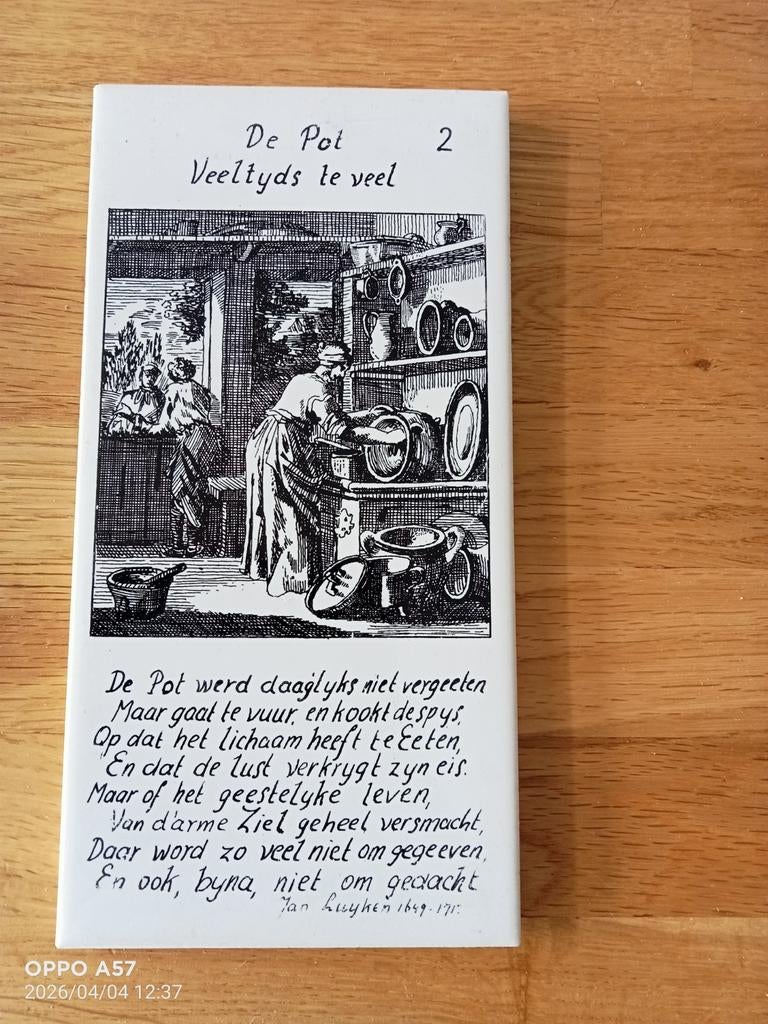 Jan Luyken tegels, Antiek en Kunst, Ophalen of Verzenden