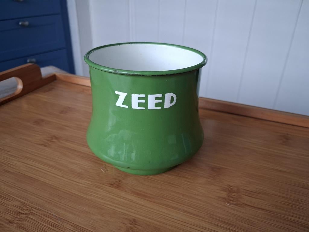 Leuk oud emaille zeepbakje, Ophalen of Verzenden