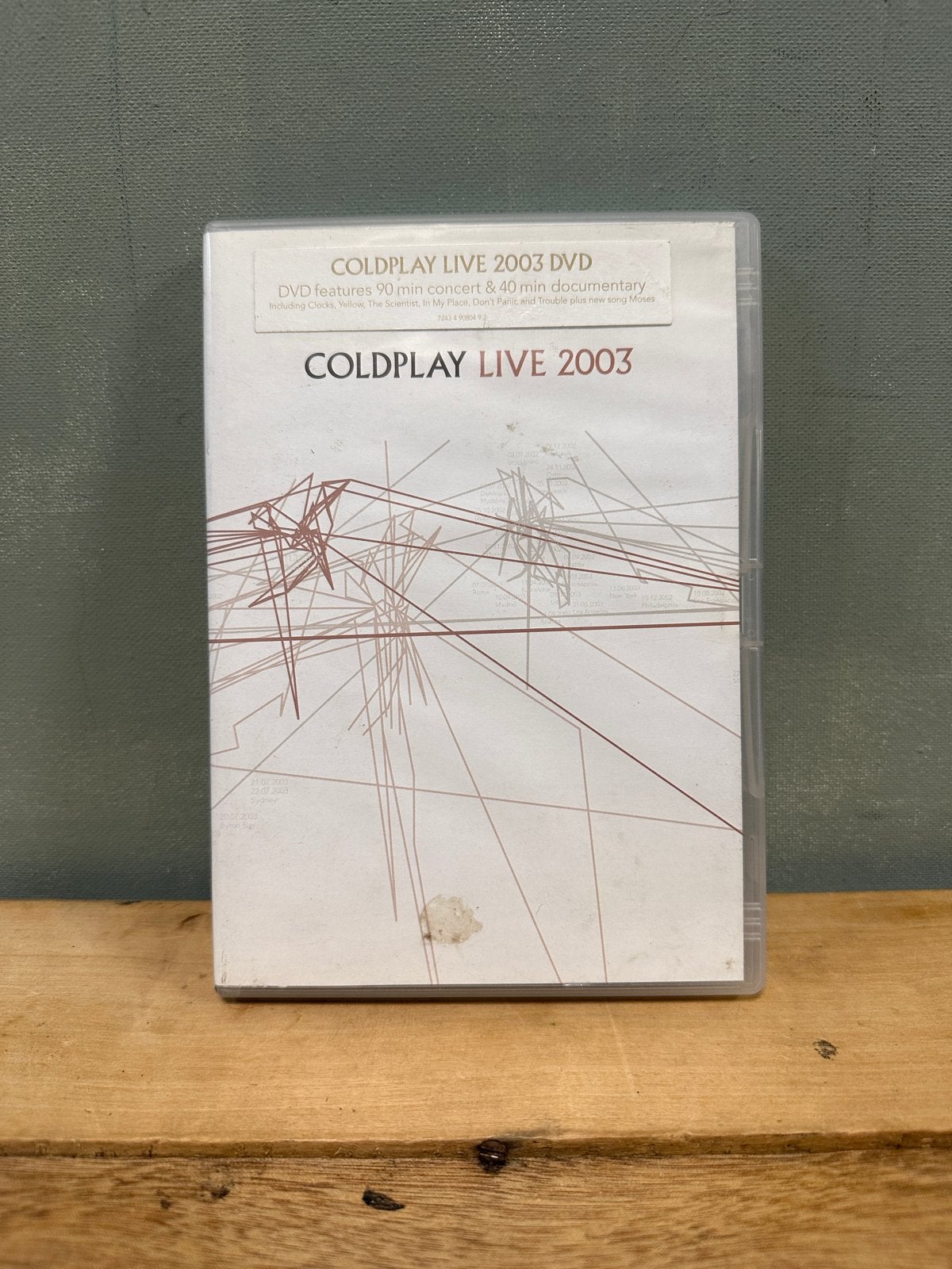 Coldplay Live 2003 DVD - Concert & Documentaire, Bonusmateriaal, Alle leeftijden, Ophalen of Verzenden, Zo goed als nieuw